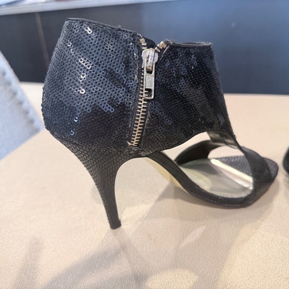 Black sequin cutout booties - Roberto Vianni - Picture 5 of 7